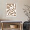 Retro Matisse Inspired Abstract Botanical 1 Beige by The Creative Bunch Studio Wood Framed Wall Art Print